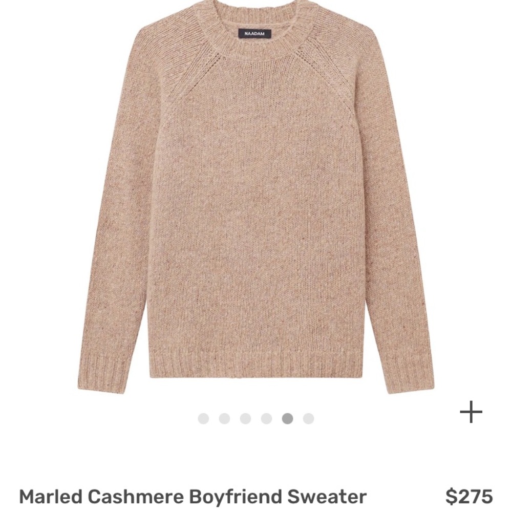 Naadam Marled Cashmere Boyfriend Sweater